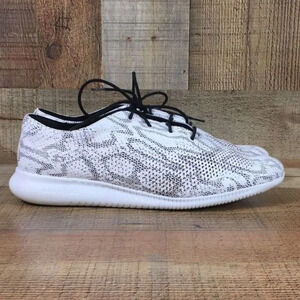 Cole Haan Womens 9.5 2.Zerogrand Laser Wing Oxford Black White Snake Print Shoes